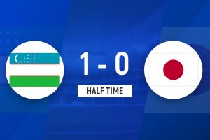 首半场战报：日本U23与乌兹别克斯坦U23交锋，巴赫罗莫夫一击制胜，比分1-0